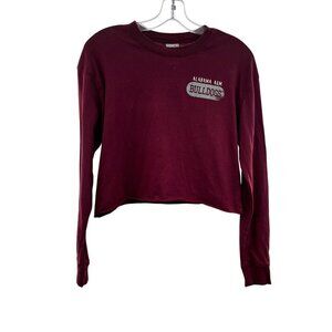 Creative Apparel Cropped Alabama A&M Long Sleeve Tee Size Small